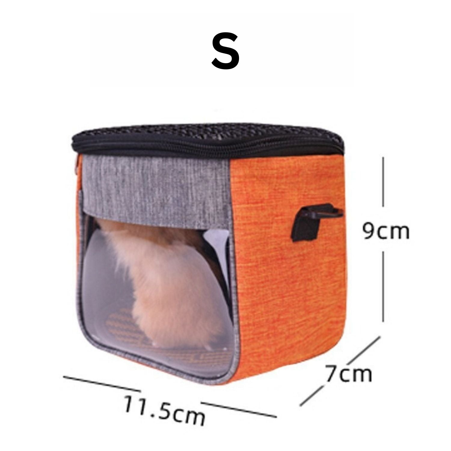 Hamsterdrager kleine oranje hamsterdrager met afmetingen